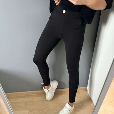 Modelujace spodnie Asti czarne