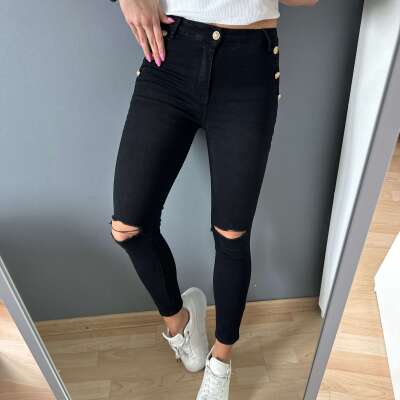 Czarne jeansy Redress 